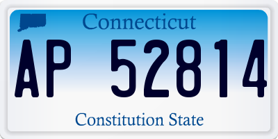 CT license plate AP52814