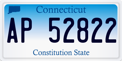 CT license plate AP52822
