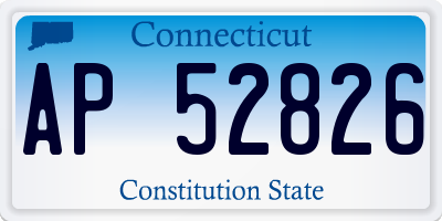 CT license plate AP52826