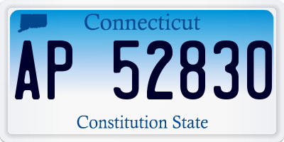 CT license plate AP52830