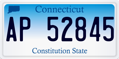 CT license plate AP52845