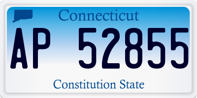 CT license plate AP52855