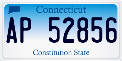 CT license plate AP52856