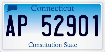 CT license plate AP52901