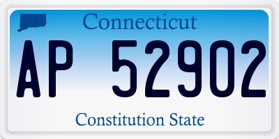 CT license plate AP52902