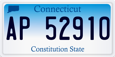 CT license plate AP52910
