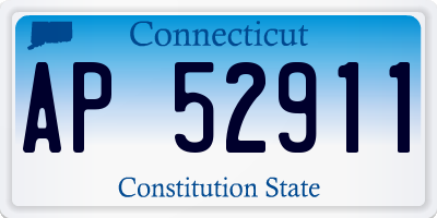CT license plate AP52911
