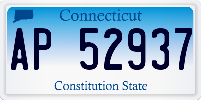 CT license plate AP52937