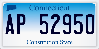 CT license plate AP52950