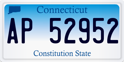 CT license plate AP52952