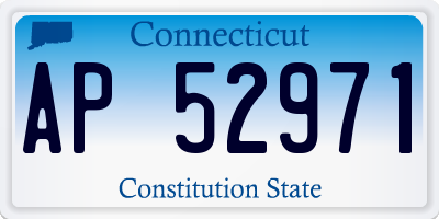 CT license plate AP52971