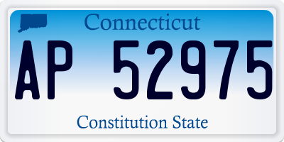 CT license plate AP52975
