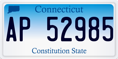CT license plate AP52985
