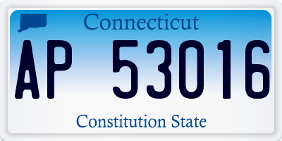 CT license plate AP53016