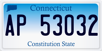 CT license plate AP53032