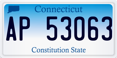 CT license plate AP53063