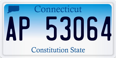 CT license plate AP53064