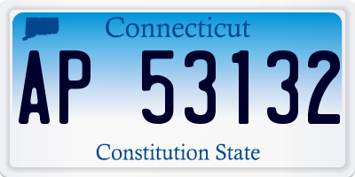 CT license plate AP53132