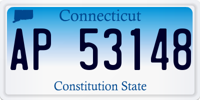 CT license plate AP53148