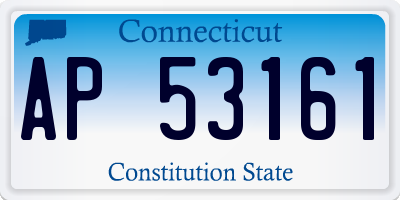 CT license plate AP53161