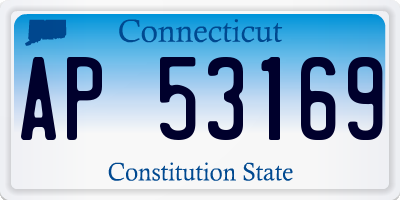 CT license plate AP53169