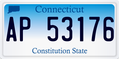 CT license plate AP53176