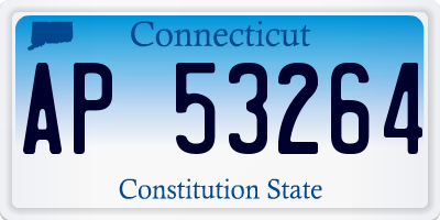 CT license plate AP53264
