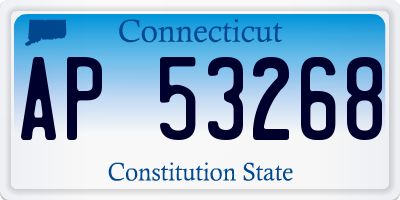 CT license plate AP53268