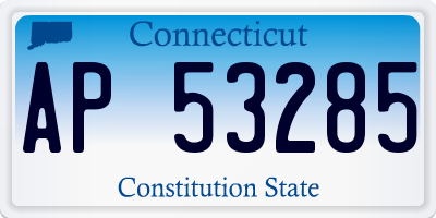 CT license plate AP53285