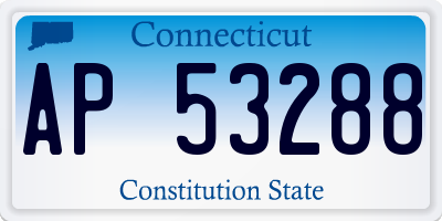 CT license plate AP53288