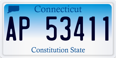 CT license plate AP53411