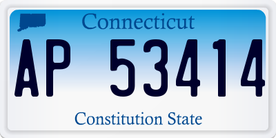 CT license plate AP53414