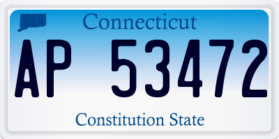 CT license plate AP53472