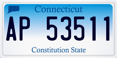 CT license plate AP53511