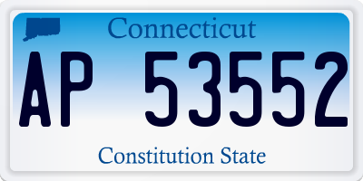 CT license plate AP53552