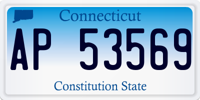 CT license plate AP53569
