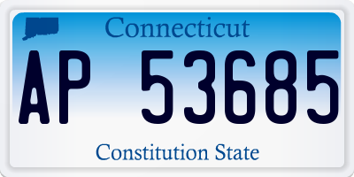 CT license plate AP53685