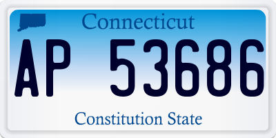 CT license plate AP53686