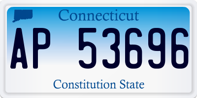 CT license plate AP53696