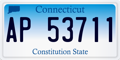 CT license plate AP53711