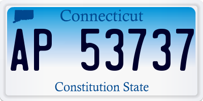 CT license plate AP53737