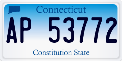 CT license plate AP53772