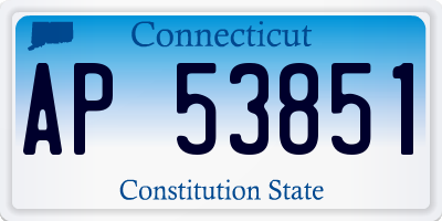 CT license plate AP53851
