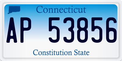 CT license plate AP53856