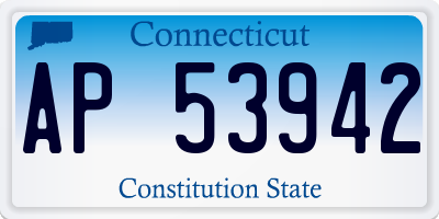 CT license plate AP53942
