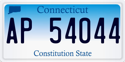 CT license plate AP54044
