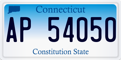 CT license plate AP54050