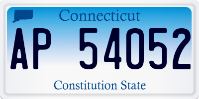 CT license plate AP54052