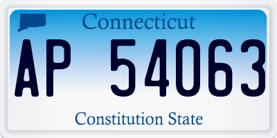 CT license plate AP54063