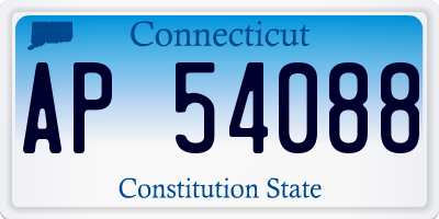 CT license plate AP54088